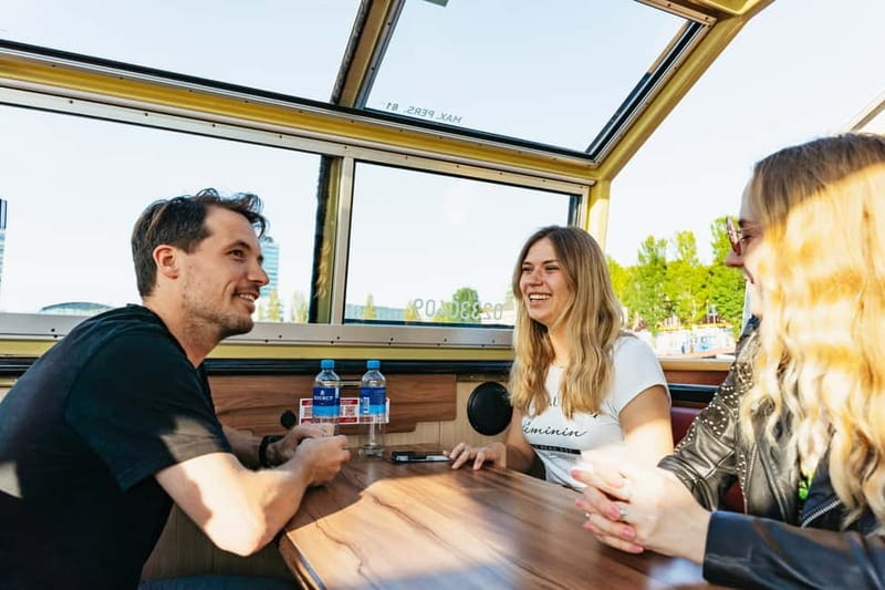 Amsterdam: Heated Canal Cruise Including Audioguide - Comfort in rain, cold, and ordinary Amsterdam weather