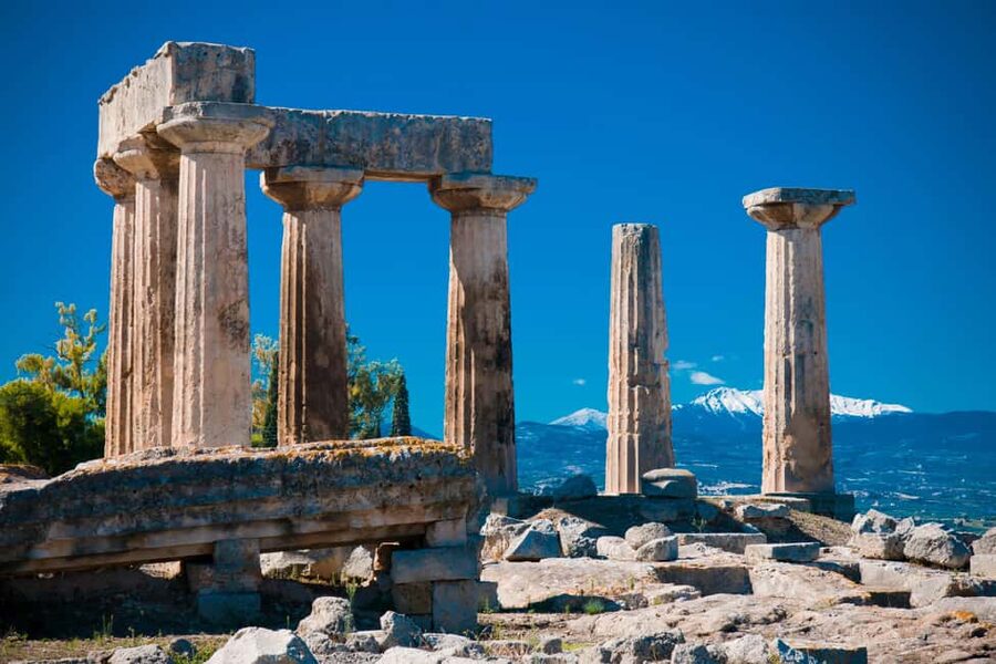 Ancient Corinth Self-Guided Tour with 3D & Audio (No Ticket) - The Bema and the public heart of Corinth