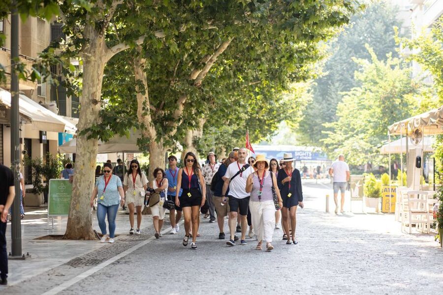 Athens: Acropolis Guided Walking Tour & Plaka Audio Tour - Passing through the Propylaea gateway