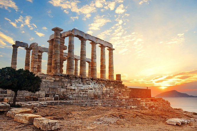 Athens: Cape Sounion and Poseidon Temple Sunset with Audio Guide - From Athens to Thorikos by air-conditioned bus