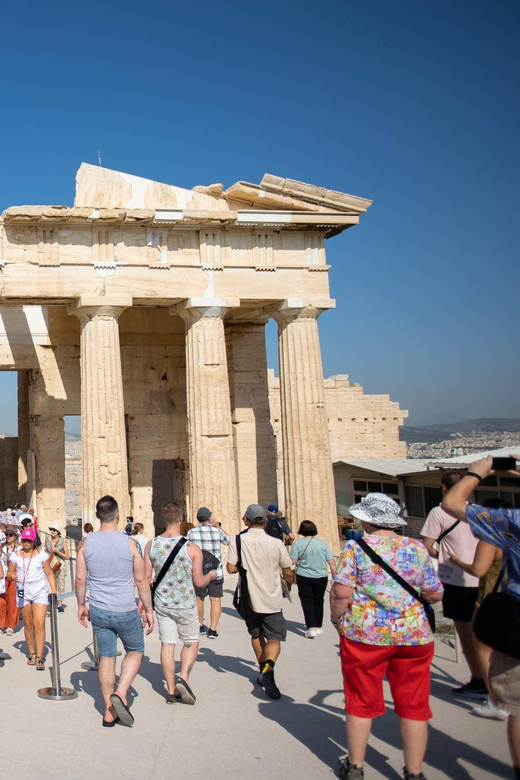 Athens: Hop-On-Hop-Off & Acropolis & Acropolis Mus.& 3 audio - Entering the Acropolis at your reserved time