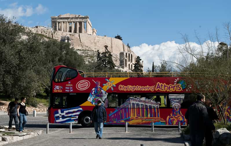 Athens: Hop-On-Hop-Off & Acropolis & Acropolis Mus.& 3 audio - Riding the Athens hop-on hop-off bus