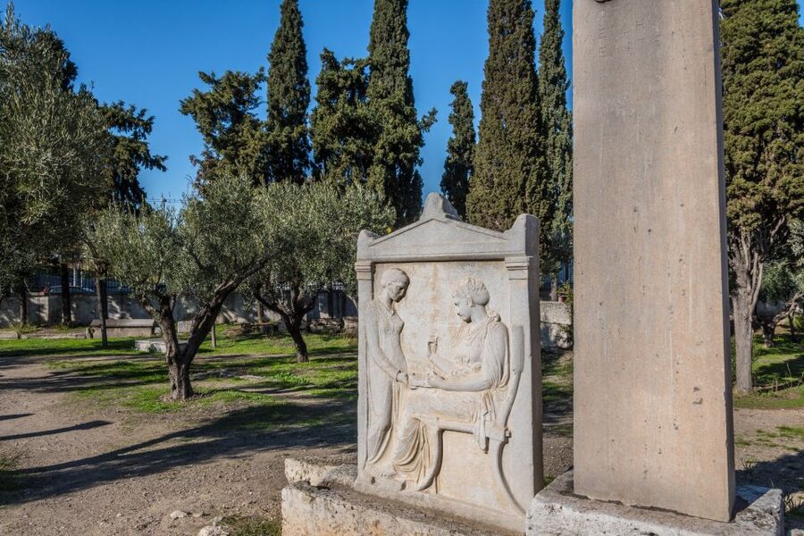 Athens: Kerameikos E-Ticket & Audio Tour - Tombs, grave markers, and beliefs about death