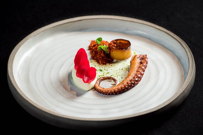 Audio visual multi-sensory chefs journey dinner experience - Russia brings trout, beetroot, and caviar