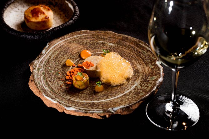 Audio visual multi-sensory chefs journey dinner experience - Hungary opens the tasting with foie gras and paprika