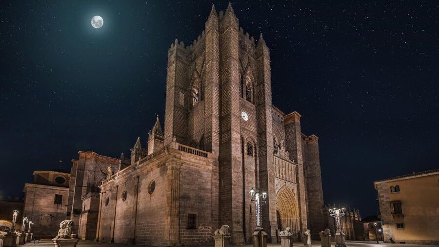 Avila: Cathedral Entry Ticket with Audio Guide - Entering a cathedral built into the walls