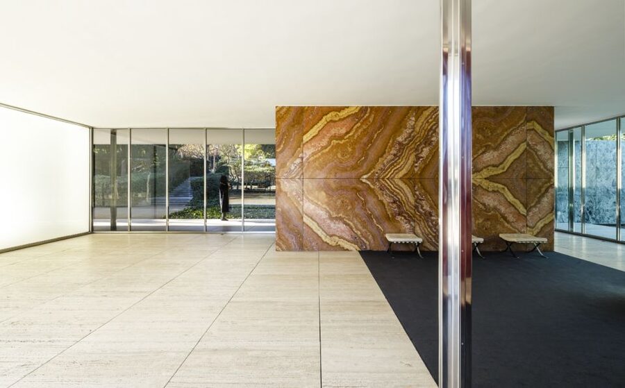 Barcelona: Mies van der Rohe Pavilion Ticket and Audio Guide - Entering a building made from almost nothing