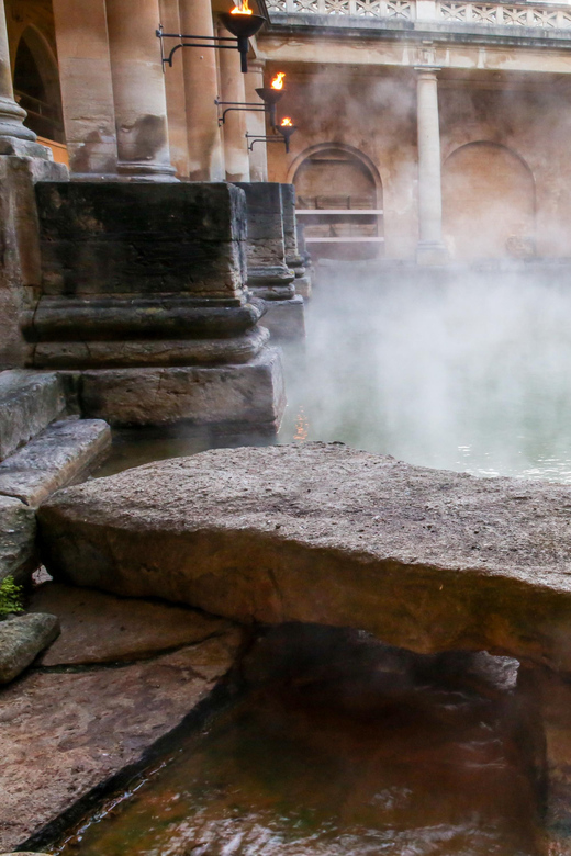 Bath: Roman Baths Entry Ticket with Audio Guide - Explore the heated rooms and plunge pools
