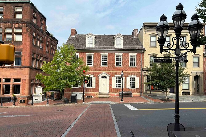 Bethlehem Historical Private Audio Walking Tour - Payrow Plaza and the view toward Bethlehem Steel