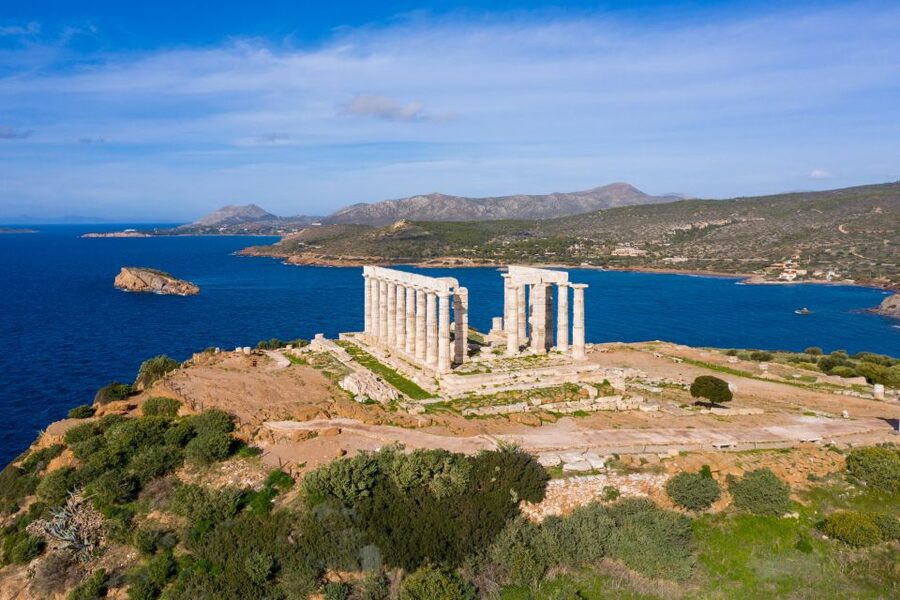Cape Sounion: Self-Guided Highlights Audio Tour - Finding the wider sanctuary and Athena Sounias