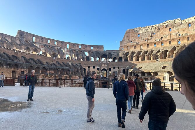 Colosseum Arena Digital audio Guided tour & Forum palatine entry - Entering the Colosseum at the arena level