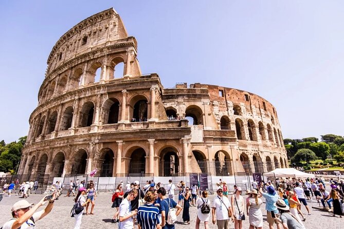 Colosseum, Palatine Hills & Roman Forum Ticket with Audio Guide - Entering the Colosseum at Piazza del Colosseo