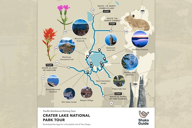 Crater Lake National Park Self-Guided Audio Tour - Two rim walks with different levels of effort