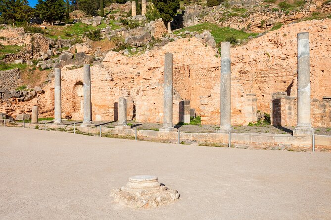 Delphi: Archaeological Site & Museum Ticket with Audio - The theatre and the climb to the stadium