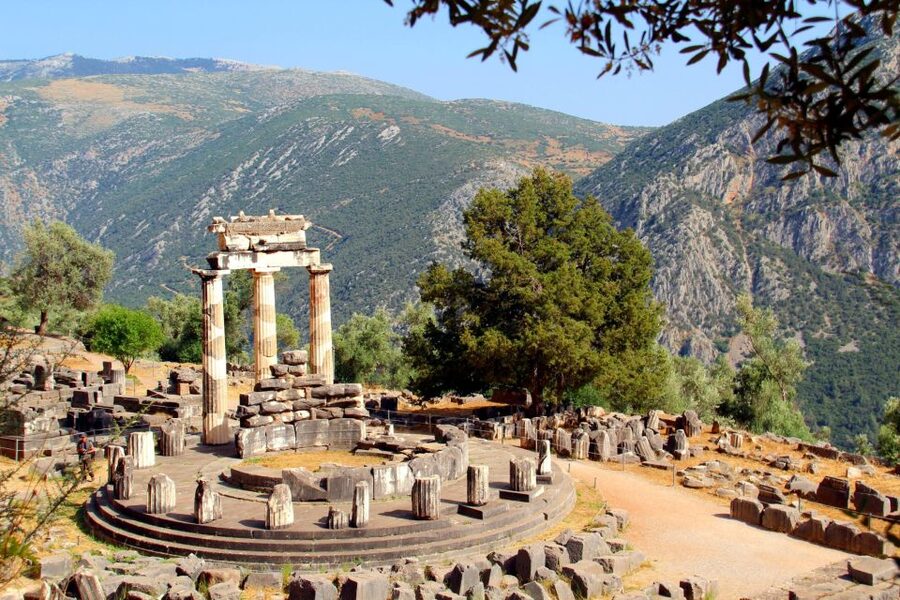 Delphi: Archaeological Site & Museum Ticket with Audio Tour - See the Treasury of the Athenians