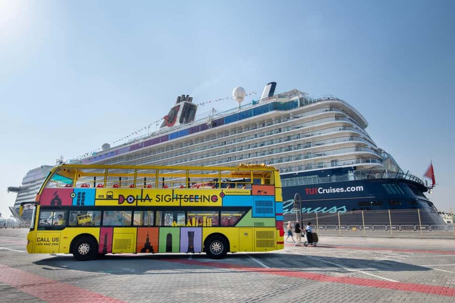 Doha: 24-Hour Hop-On Hop-Off Bus Ticket with Audio Guide - Museum of Islamic Art: waterfront views and a major stop