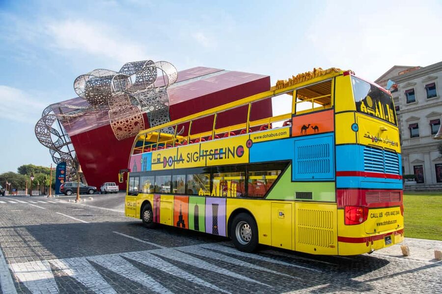 Doha: 24-Hour Hop-On Hop-Off Bus Ticket with Audio Guide - Katara Cultural Village: a good place to break the ride