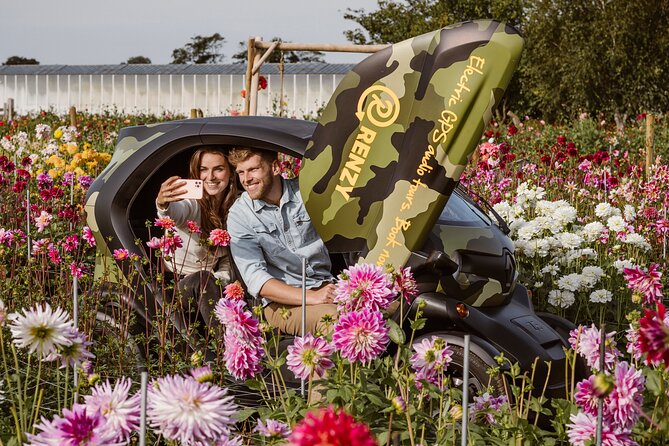 Drive it yourself electric Dune & Summer Flower GPS audio tour - A private outing for two, with practical rules
