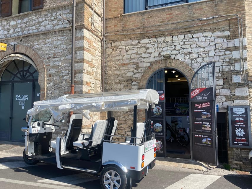 E - Tuk Panoramic Tour Assisi with audio guides - Santa Chiara and the birthplace of Saint Francis