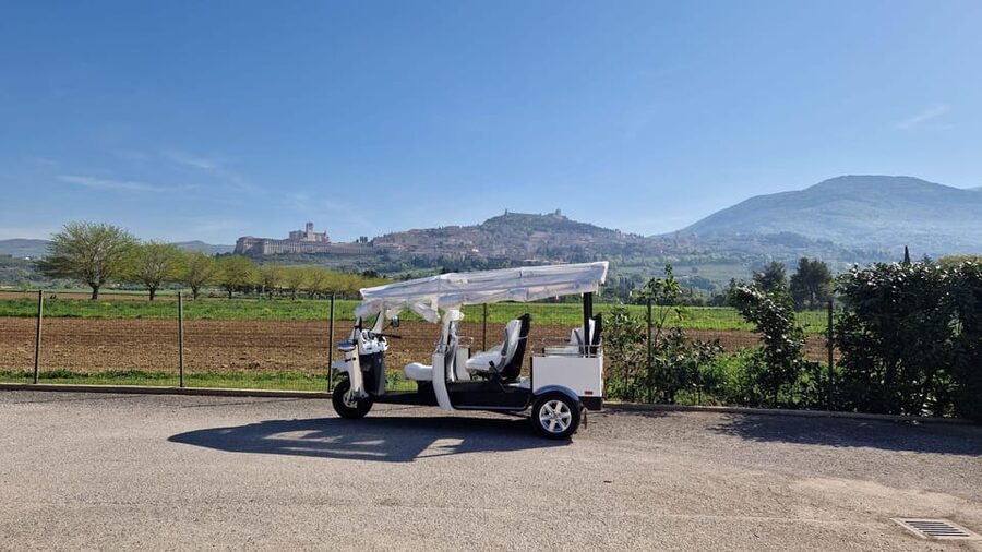 E - Tuk Panoramic Tour Assisi with audio guides - The Basilica of Saint Francis