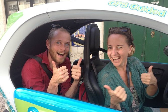 Electric Car with GPS Audio Guide Full Day Tour in Lisbon - Chiado and Bairro Alto to finish