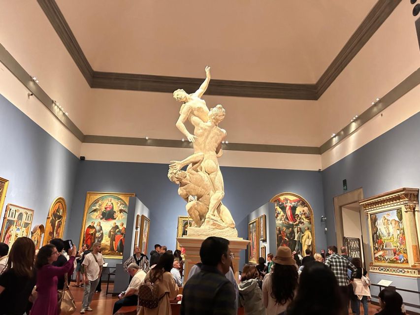 Florence: Michelangelo's David Entrance Ticket and Audio App - Medieval and Renaissance paintings after the main hall