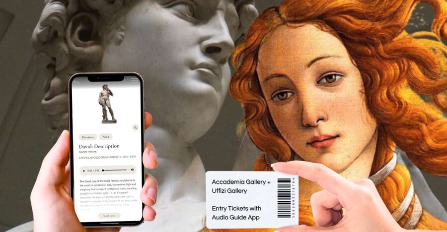 Florence: Uffizi & Accademia Priority Tickets with Audio App - Moving to the Uffizi Gallery