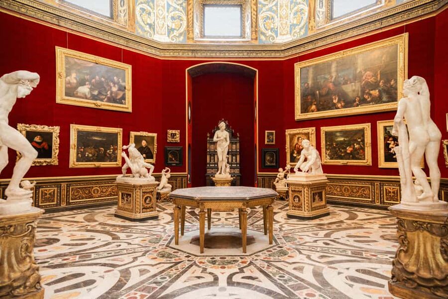 Florence: Uffizi Gallery Reserved Entry Ticket & Audioguide - Meeting the host under Donatello