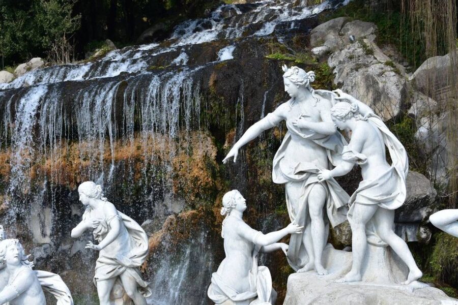 From Naples: Caserta Palace Ticket and Train with Audioguide - The 120-hectare park and its long garden axis