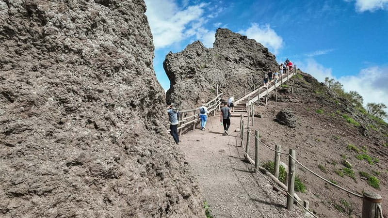 From Pompeii: Mount Vesuvius with bus, ticket and audioguide - The 45-minute ride from Pompeii