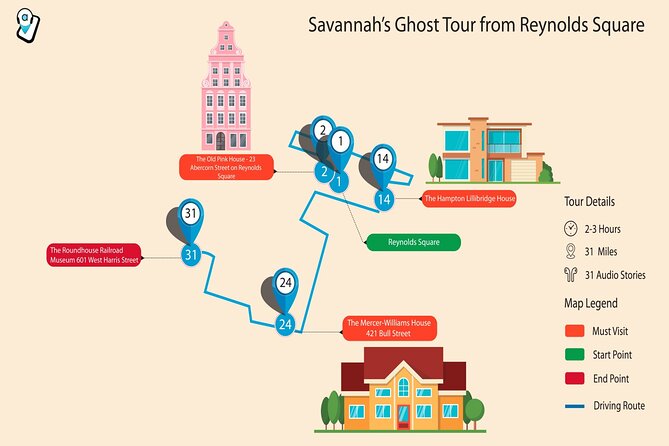 Haunted Savannah Self-Guided Walking Audio Tour - Reynolds Square and Little Gracie