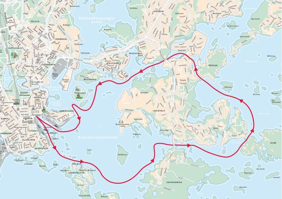 Helsinki: Sightseeing Canal Cruise with Audio Commentary - Vasikkasaari, Santahamina, and Jollas