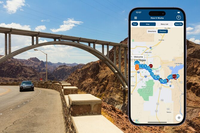 Hoover Dam Self-Guided Driving Audio Tour Guide - Starting at the Las Vegas sign