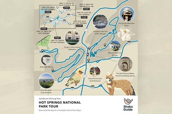 Hot Springs National Park Self Guided Audio Tour - Bathhouse Row shows the town’s changing fortunes