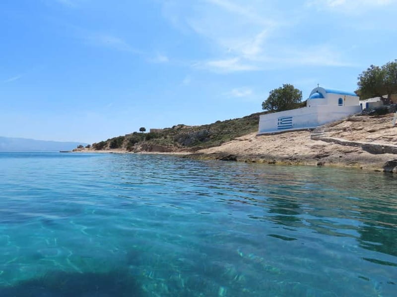 Kos: 3-Island Cruise with Lunch, Swimming and Audio Guide - Greek barbecue lunch and drinks on board