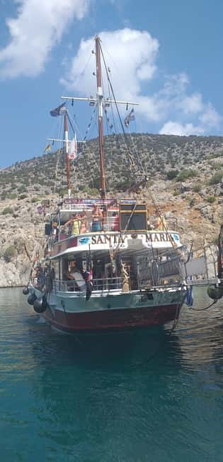 Kos: 3-Island Cruise with Lunch, Swimming and Audio Guide - The return sailing and on-board mood