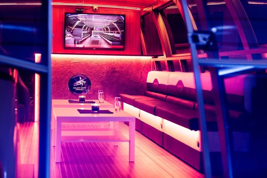 Krakow: Sightseeing Cruise on Vistula River with Audio Guide - Inside the two-deck catamaran