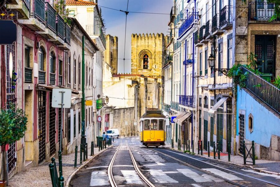 Lisbon: São Jorge Castle E-Ticket and Audio Guide - The castle entrance, Martim Moniz Door, and old Lisbon