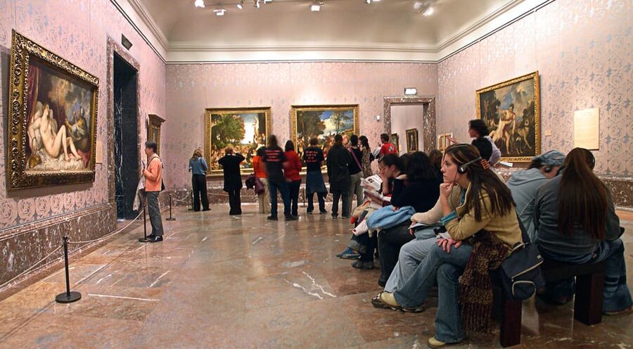 Madrid: Prado Museum Ticket with In-App Audio Guide - Entering Madrid’s Prado by the Goya Statue