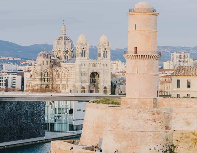 Marseille: Mucem Fast-Track Ticket & Le Panier Audio Tour - Climbing Fort Saint-Jean beside the harbor