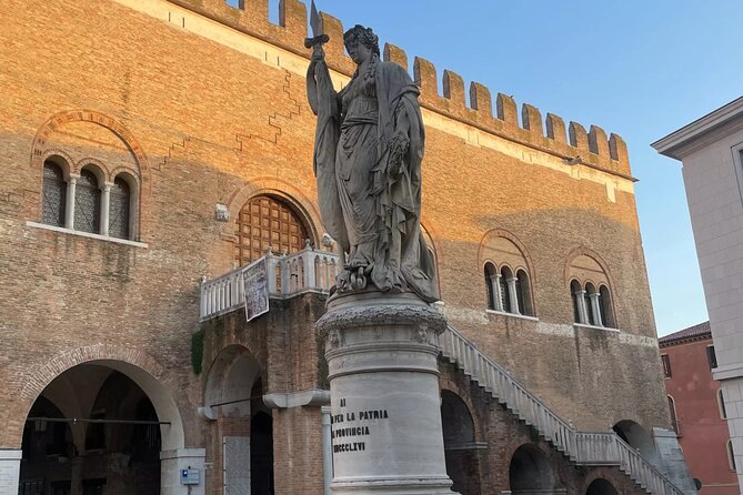 Medieval Canals and Fountains: A Treviso Self-Guided Audio Tour - Crossing Dante Bridge above the water
