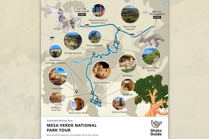 Mesa Verde National Park Self-Guided Audio Tour - Entrance sign to Morefield: get oriented first