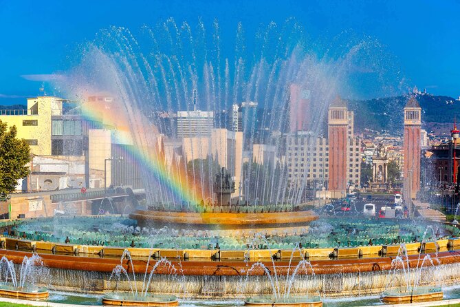 Montjuic Park Walking Tour with Audioguide on Your Smartphone - Starting beneath the Venetian Towers at Plaça d’Espanya