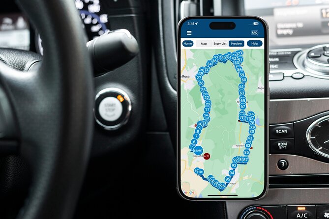Napa Valley & Sonoma Self-Guided Audio Driving Tour - Key points at a glance
