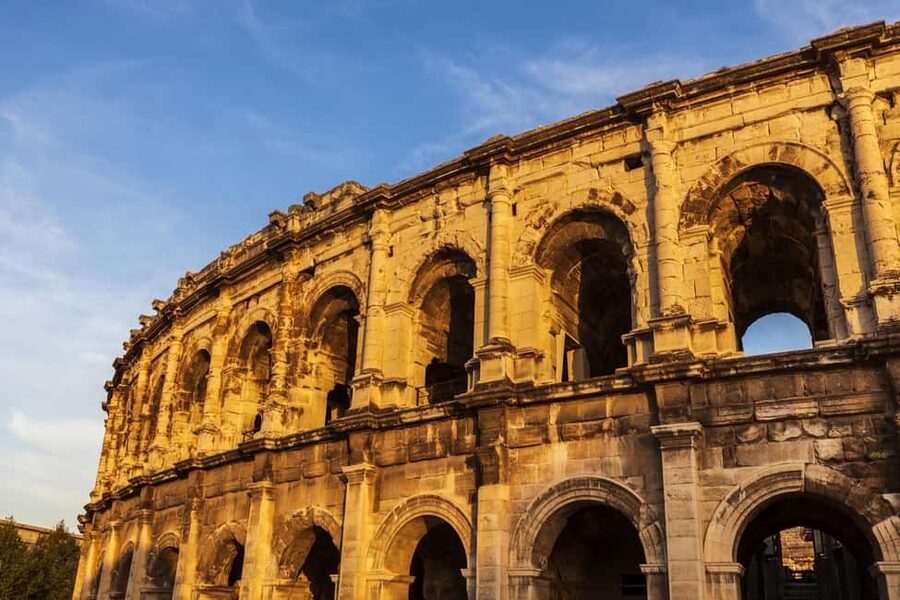 Nimes: Ancient Roman Arena Ticket & Old Town Audio Tour - The upper stands and the best views