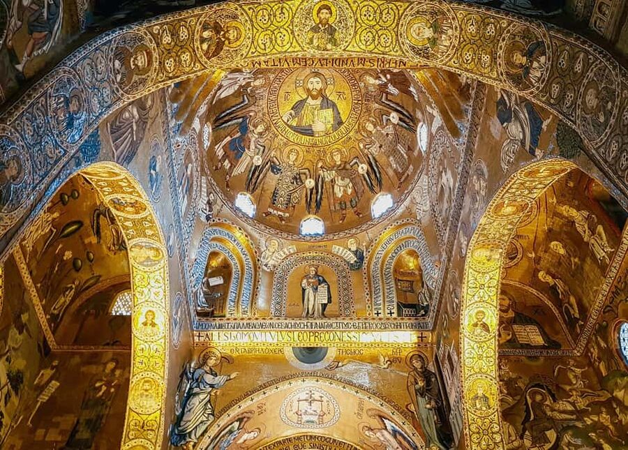 Palermo: Palatine Chapel, Audio App & optional Norman Palace - Inside the Palatine Chapel’s remarkable ceiling
