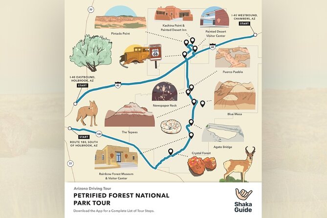Petrified Forest National Park Self Guided Audio Driving Tour - What this Petrified Forest audio tour actually does