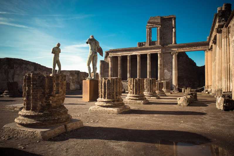 Pompeii & Herculaneum: Skip-the-line & Digital Guide App - Collecting tickets near Pompei FS station