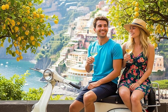 Private audio-guided Amalfi Coast Vespa Tour with driver - Coastal terraces provide the big views