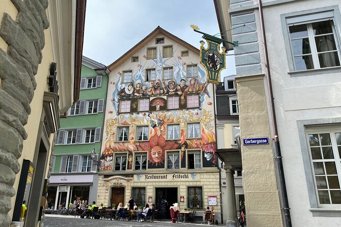 Revealing Lucerne: Self-Guided Audio City Tour - Weinmarkt, where Lucerne reads its own walls